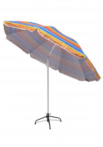 Зонт пляжный фольгированный с наклоном 170 см (6 расцветок) 12 шт/упак ZHU-170 - фото 2